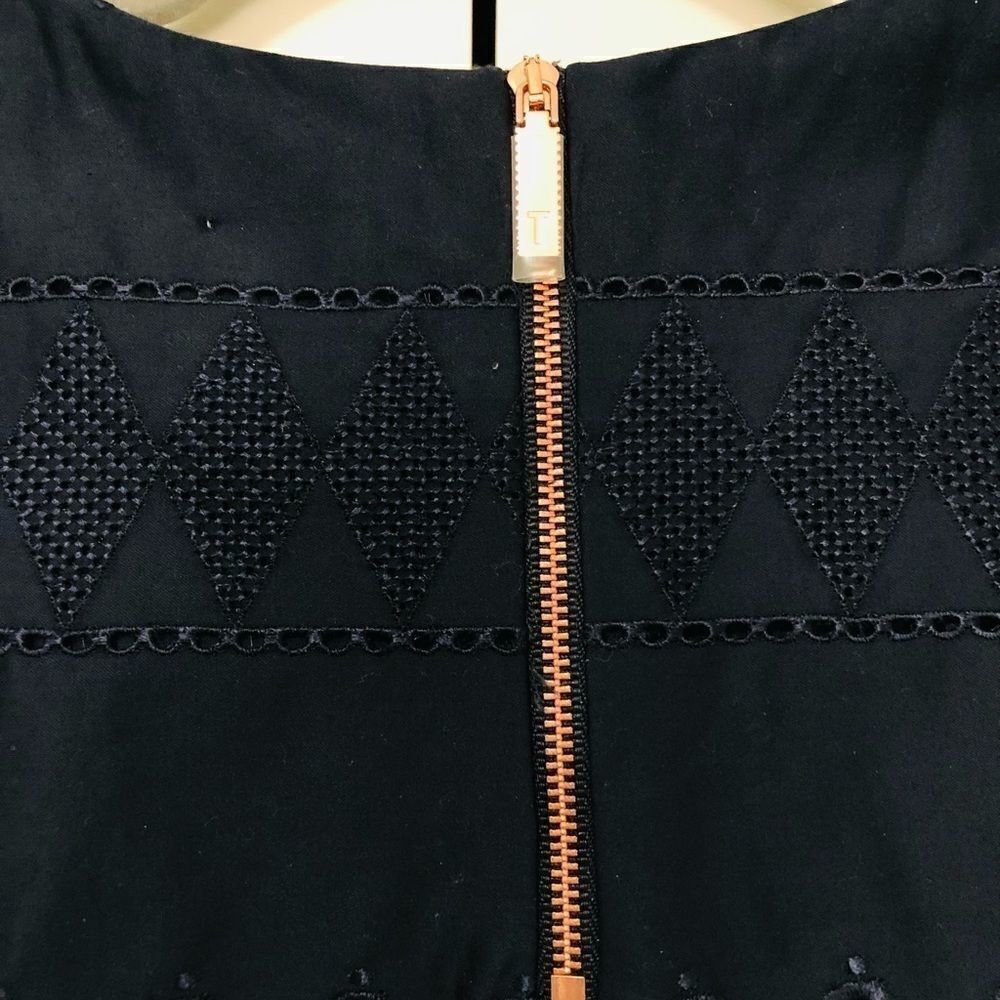 NWT: Ted Baker Forelli Ruffle Embroidered Top - Picture 8 of 15